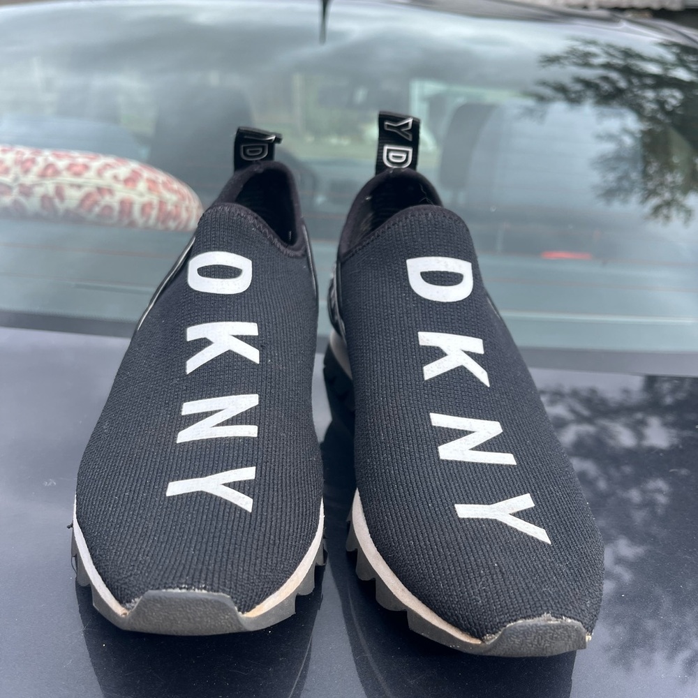 DKNY Black Slip-On Sneakers